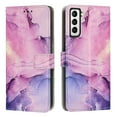 thumbnail image 1 of for Samsung Galaxy S23 Plus Wallet Case with Card Holder,Women Men RFID Blocking PU Leather Flip Cover Wrist Strap Magnetic Closure Credit Card Slots Marble Patterned Book Style Phone Case,Purple, 1 of 8