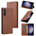 thumbnail image 1 of for Samsung Galaxy S23 Plus Wallet Case with Credit Card Holder & Cash Pocket, Luxury PU Leather RFID Blocking Folio Flip Kickstand Magnetic Clasp Protective Phone case for Women Men,Brown, 1 of 8
