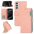 thumbnail image 1 of for Samsung Galaxy S23 Premium PU Leather Wallet Flip Case, RFID Blocking Magnetic Card Slots Cash Pocket Kickstand Multifunctional Drop Protective Phone Cover for S23, Pink, 1 of 6