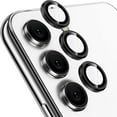 thumbnail image 1 of for Samsung Galaxy S23/S23 Plus Camera Lens Protector, 9H Tempered Glass Camera Cover Screen Protector Metal Individual Ring for Samsung Galaxy S23/S23+ 2023,Black, 1 of 5