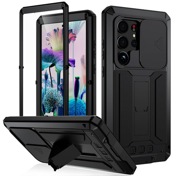 for Samsung Galaxy S23 S24 S25Ultra Cases,Full Cover Protective Case with Cell Phone Holder,Anti-vibration, stand, heat dissipation, anti-abrasion, anti-drop, anti-fingerprints
