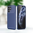 thumbnail image 1 of for Samsung Galaxy S23 Ultra Case Carbon Fiber Patterned, Military-Grade Drop Protection Cover, Slim Shockproof TPU Rubber for Samsung Galaxy S23 Ultra Anti-Scratch,Supports Wireless Charging,Blue, 1 of 8