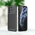 thumbnail image 1 of for Samsung Galaxy S23 Ultra Case Carbon Fiber Patterned, Military-Grade Drop Protection Cover, Slim Shockproof TPU Rubber for Samsung Galaxy S23 Ultra Anti-Scratch,Supports Wireless Charging,Black, 1 of 8
