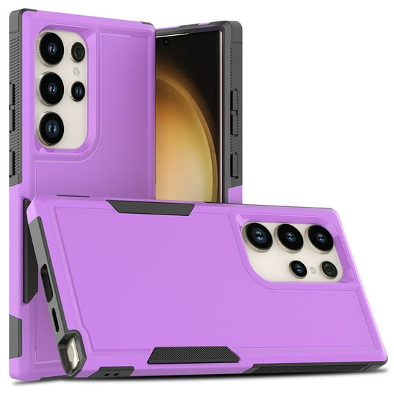 for Samsung Galaxy S23 Ultra Case,Heavy Duty Drop Protection Edge Raised Rugged Shockproof/Drop Proof/Dust Proof Military Protective Tough Durable Cell Phone Cover for Men Women,Purple