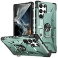 thumbnail image 1 of for Samsung Galaxy S23 Ultra Case with Invisible Ring Stand, Military Grade Drop Protection Support Car Mount Holder, Heavy Duty Shockproof Phone Cover for Samsung Galaxy S23 Ultra, Deep Green, 1 of 8