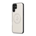 thumbnail image 1 of for Samsung Galaxy S23 Ultra Case Magnetic Bracket, Built-in Invisible Kickstand [Compatible with Magsafe] Wireless Charging PU Leather Rugged Protection for Samsung Galaxy S23 Ultra Phone Cases,White, 1 of 8
