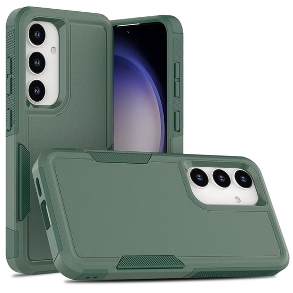 For Samsung Galaxy S23 Ultra Case, Military Grade Shockproof Anti-Slip Bumper Hybrid TPU PC Back Cover Drop Protection Phone Cover for Samsung Galaxy S23 Ultra, Darkgreen