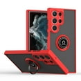 thumbnail image 1 of for Samsung Galaxy S23 Ultra Case, Protective Matte Back Case Magnetic For Car Mount with 360° Rotatable Ring Holder Kickstand Shockproof Protective Cover For Samsung Galaxy S23 Ultra,
Red, 1 of 8