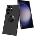 thumbnail image 1 of for Samsung Galaxy S23 Ultra Case with Ring Stand [360° Rotatable Ring Holder Magnetic Kickstand & Soft Microfiber Lining] TPU Shockproof Protective Phone Cases for Samsung Galaxy S23 Ultra Black, 1 of 12