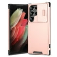 thumbnail image 1 of for Samsung Galaxy S23 Ultra Case: Shockproof Protective Rugged Phone Cover with Camera Lens Slide |Drop Proof Military-Grade Protection TPU Hybrid Bumper Case for Samsung Galaxy S23 Ultra,Pink, 1 of 8