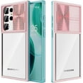 thumbnail image 1 of for Samsung Galaxy S23 Ultra Case with Slide Camera Cover, Clear Slim Fit Shockproof Protective Camera Cover Protection Case for S23 Ultra 5G 6.8 inch 2023(Blue+Pink), 1 of 14