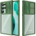 thumbnail image 1 of for Samsung Galaxy S23 Ultra Case with Slide Camera Cover, Clear Slim Fit Shockproof Protective Camera Cover Protection Case for S23 Ultra 5G 6.8 inch 2023 (Green), 1 of 7