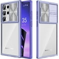thumbnail image 1 of for Samsung Galaxy S23 Ultra Case with Slide Camera Cover, Clear Slim Fit Shockproof Protective Camera Cover Protection Case for S23 Ultra 5G 6.8 inch 2023(Purple), 1 of 14