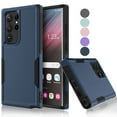 thumbnail image 1 of Samsung Galaxy S23 Ultra Case ,Sturdy Phone Case for Galaxy S23 Ultra 6.8 inch ,Tekcoo Shockproof Protection Heavy Duty Armor Hard Plastic & Rubber Rugged Bumper 2-in-1 Case Cover -Dark Blue, 1 of 8