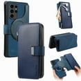 thumbnail image 1 of for Samsung Galaxy S23 Ultra Case Wallet, Detachable Magnetic 2-in-1 Wallet Flip Case for Women Men with RFID Blocking Card Slots Zipper Pocket Kickstand PU Leather Cover for Galaxy S23 Ultra, Blue, 1 of 11