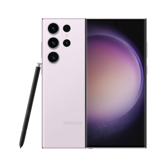 Samsung Galaxy S23 Ultra Cell Phone, Factory Unlocked Android Smartphone, 256GB, 200MP Camera, Night Mode, Long Battery Life, S Pen, US Version, 2023, Lavender