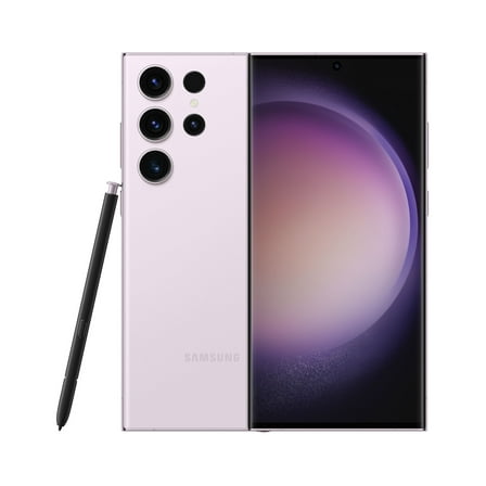 Samsung Galaxy S23 Ultra Cell Phone, Factory Unlocked Android Smartphone, 256GB, 200MP Camera, Night Mode, Long Battery Life, S Pen, US Version, 2023, Lavender