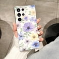 thumbnail image 1 of for Samsung Galaxy S23 Ultra Flower Case, Luxury Floral Pattern Clear Shockproof [Hard PC Back Soft TPU Edge] Ultra Slim Anti-Scratch Phone Cover for Girls Women Samsung Galaxy S23 Ultra, F, 1 of 11