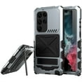 thumbnail image 1 of for Samsung Galaxy S23 Ultra Metal Armor Case, Heavy Duty Shockproof Rugged Case with Built-in Glass Screen Protector, 360 Full Body DustProof Protective Cover for Samsung Galaxy S23 Ultra 6.8",Silver, 1 of 7