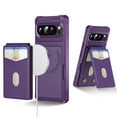 thumbnail image 1 of For Samsung Galaxy S23 Ultra Removable Card Holder Cover Compatible with Magsafe 2 in 1 Detachable Wallet Case Magnetic Luxury PU Leather RFID Blocking Back Flip Kickstand Shockproof Case,Purple, 1 of 8