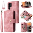 thumbnail image 1 of for Samsung Galaxy S23 Ultra Wallet Case, [Card Slots] PU Leather ID Credit Holder Folio Flip Kickstand Magnetic Clasp Phone Cover & Lanyard & Shoulder Strap for Galaxy S23 Ultra 6.8 inch,Rosegold, 1 of 6