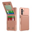 thumbnail image 1 of for Samsung Galaxy S23 Wallet Case, Built-in 4 Card Holders Kickstand Purse Cover, Military Grade Enhanced Corners Drop Protection, Rugged Protective Phone Case for Galaxy S23, Rosegold, 1 of 8