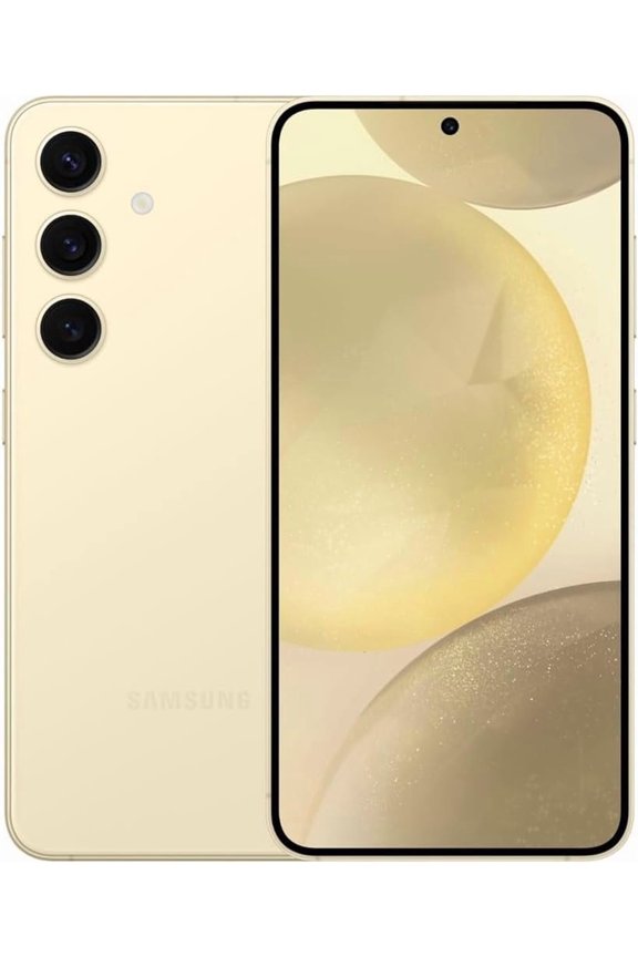 Restored Samsung Galaxy S24 256GB US Version, Unlocked Android Smartphone with 50MP Camera, 8K Video, Long Battery - Amber Yellow