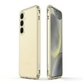 thumbnail image 1 of for Samsung Galaxy S24+ Bumper Case with Camera Lens Circle Protection, Slim Fit No Back Backless Metal Bumper Shockproof Heat Dissipation Rugged Anti-Drop for Samsung Galaxy S24+, Gold, 1 of 8