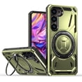 thumbnail image 1 of for Samsung Galaxy S24  Case with 360° Ring Kickstand, Dual Layer Military Grade Heavy Duty Shockproof Protection Rugged Phone Case Cover for Samsung Galaxy S24. SHJ-Green, 1 of 10