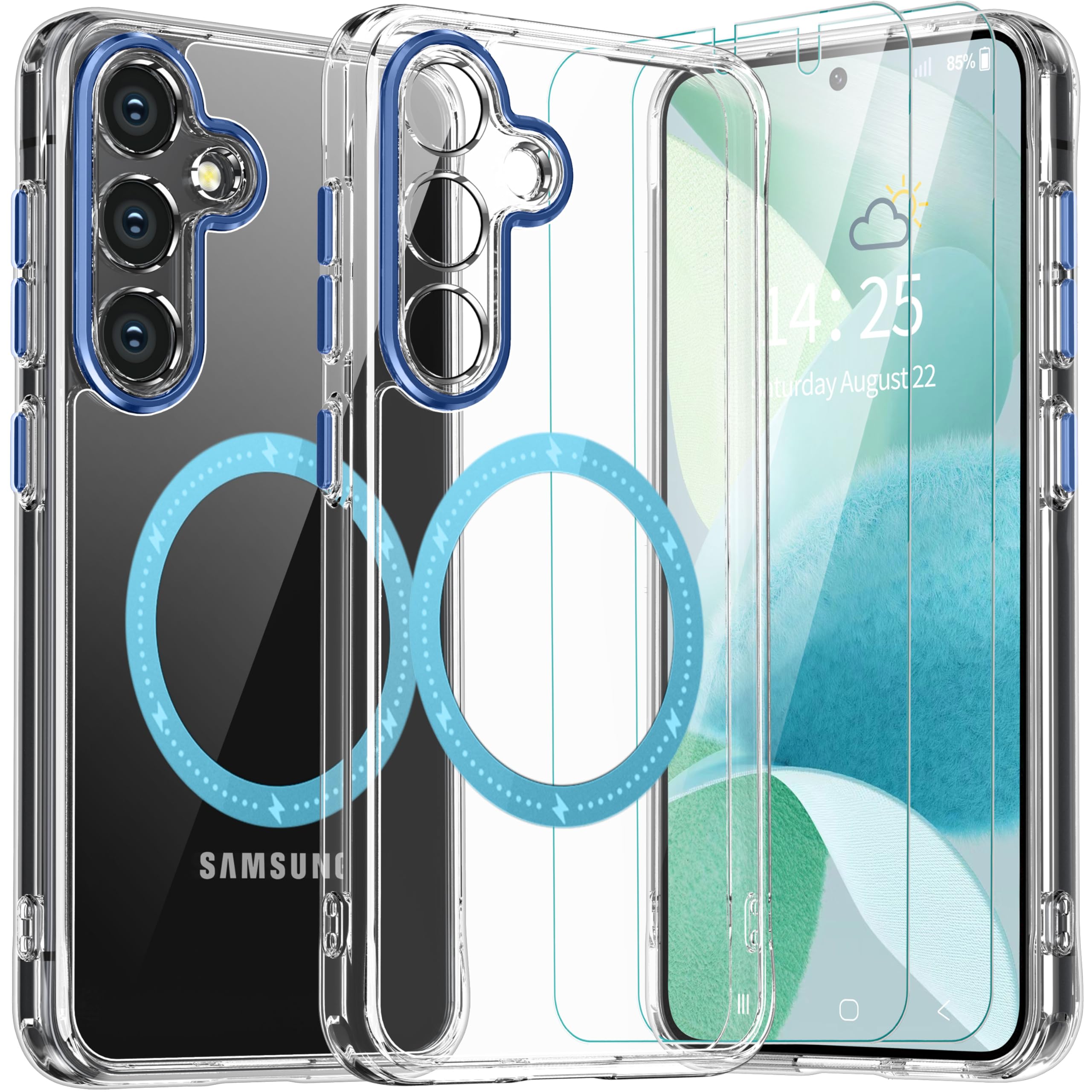 for Samsung Galaxy S24 Case, S24 Clear Case [Yellowing