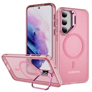 Case for Samsung Galaxy S24 6.2 inch 2024 (SM-S921U, SM-S921U1), Compatible with Magsafe built-in Kickstand, Pink