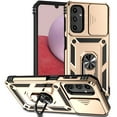 thumbnail image 1 of for Samsung Galaxy S24 Case Heavy Duty Military Grade Protection,Camera Lens Slide Protection & 360°Rotate Magnetic Car Mount Holder Kickstand Rugged Shockproof Drop Hard Shell,Gold, 1 of 9