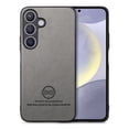 thumbnail image 1 of For Samsung Galaxy S24 Case, Luxury Elegant Leather Slim Business PU Rugged Non-Slip Grip Shockproof Bumper Full Body Protective Cover Phone Case For Samsung Galaxy S24,Gray, 1 of 9