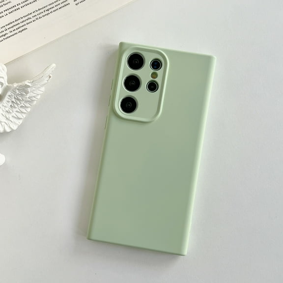 For Samsung Galaxy S24+ Case, Magnetic Cover Compatible with Magsafe & Car Mount Soft Silicone Shockproof Anti-Scratch Bumper Drop Protection Phone Case for Samsung Galaxy S24+, Grassgreen