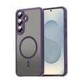 thumbnail image 1 of for Samsung Galaxy S24 Case Magnetic Phone Case Compatible with MagSafe, Soft TPU Bumper Hard Translucent Matte Back Slim Fit Shockproof Protective Case Cover for Men Women Girls - Purple, 1 of 8