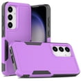 thumbnail image 1 of For Samsung Galaxy S24+ Case, Military Grade Shockproof Anti-Slip Bumper Hybrid TPU PC Back Cover Drop Protection Phone Cover for Samsung Galaxy S24+ Plus, Purple, 1 of 5