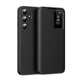 thumbnail image 1 of For Samsung Galaxy S24 Case PU Leather Flip Case,With Intelligent Window,With Card Holder,Anti-fall Rugged Shockproof Protective Phone Case Cover for Samsung Galaxy S24,Black, 1 of 7