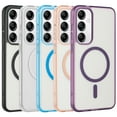 thumbnail image 1 of Samsung Galaxy S24 Case, Slim 100% Fit Magnetic Charger Compatible Shock Resistant Clear, 1 of 6