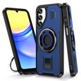 thumbnail image 1 of for Samsung Galaxy S24 Case with Stand, Shockproof Drop Resistant Protection Cover Finger Ring Rugged Phone Case with Built-in 360° Rotatable Ring Kickstand for Samsung Galaxy S24, Blue, 1 of 9