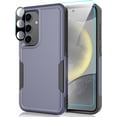 thumbnail image 1 of for Samsung Galaxy S24 Case with Tempered Glass Screen Protector & Camera Lens Protector,Heavy-Duty Tough Rugged Slim Shockproof Phone Case for Galaxy S24 (6.2", 2024)[Dark Blue], 1 of 13