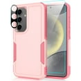 thumbnail image 1 of for Samsung Galaxy S24 Case with Tempered Glass Screen Protector & Camera Lens Protector,Heavy-Duty Tough Rugged Slim Shockproof Phone Case for Galaxy S24 (6.2", 2024)[Cute Pink], 1 of 13