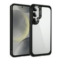thumbnail image 1 of for Samsung Galaxy S24+ Clear Case, Non-Yellowing Shockproof Slim Phone Cover, Military-Grade Protection with Metal Lens Frame, Anti-Scratch Hard Case for Samsung Galaxy S24+, Black, 1 of 7