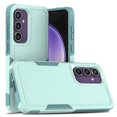 thumbnail image 1 of for Samsung Galaxy S24 FE Back Case, Luxury Ultra Slim PC + TPU Double-Layer Anti-Fall Shockproof Drop Protective Lightweight 2 In 1 Phone Case Cover for Samsung Galaxy S24 FE, Mint, 1 of 5