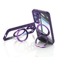thumbnail image 1 of for Samsung Galaxy S24 FE Case with Camera Lens Protector, [1x Screen Protector] Rugged Shockproof Kickstand Bumper Ring Holder Slim Fit Drop Proof Phone Case for Samsung Galaxy S24 FE, Darkpurple, 1 of 8