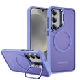 thumbnail image 1 of for Samsung Galaxy S24 FE Case, Luxury Clear Case Compatible with MagSafe + Camera Stand Kickstand Shockproof Anti-Scratch Drop Protective Frosted Back Case for Samsung Galaxy S24 FE - Lightpurple, 1 of 7