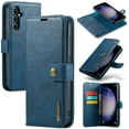 thumbnail image 1 of for Samsung Galaxy S24 FE Case, PU Leather Detachable Vintage Wallet Flip Magnetic Clousure Drop Protective Slim Phone Case Cover for Samsung Galaxy S24 FE with Card Holder - Blue, 1 of 8