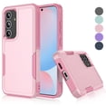 thumbnail image 1 of For Samsung Galaxy S24 FE Case, Shockproof Heavy Duty Rugged Phone Case for Samsung Galaxy S24 FE, Tekcoo Military Grade Protection Dual Layer Sturdy Durable Cover Cute Bumper - Rose Gold, 1 of 11