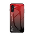 thumbnail image 1 of for Samsung Galaxy S24 FE Case,Tempered Glass Gradient Color Pattern + TPU Frame Hybrid Slim case for Samsung Galaxy S24 FE, Case Anti-Scratch Anti-Drop Anti-fingerprint, Red, 1 of 10