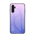 thumbnail image 1 of for Samsung Galaxy S24 FE Case,Tempered Glass Gradient Color Pattern + TPU Frame Hybrid Slim case for Samsung Galaxy S24 FE, Case Anti-Scratch Anti-Drop Anti-fingerprint, Lightpurple, 1 of 10