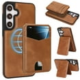 thumbnail image 1 of for Samsung Galaxy S24 FE Case Wallet, 2 in 1 Detachable Magnetic with Card Holder Back Cards Slot RFID Blocking PU Leather Shockproof Protective Stand Phone Case Cover for Women Men - Darkbrown, 1 of 11